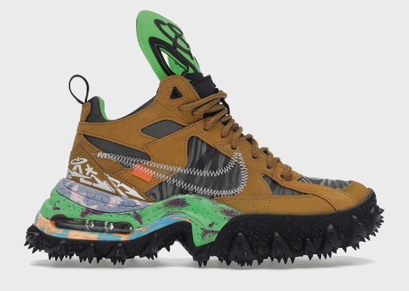 Nike Air Terra Forma Off-White Wheat Green Strike • New