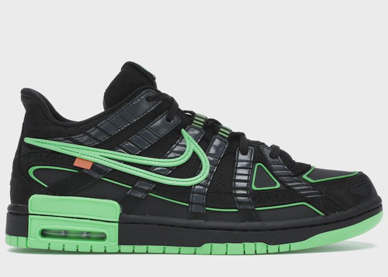 Nike Air Rubber Dunk Off-White Green Strike • Pre-Owned