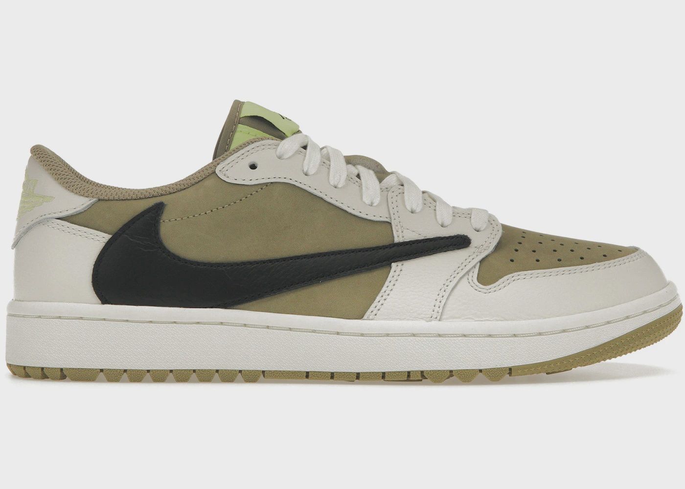 Jordan 1 Retro Low Golf Travis Scott Neutral Olive • New