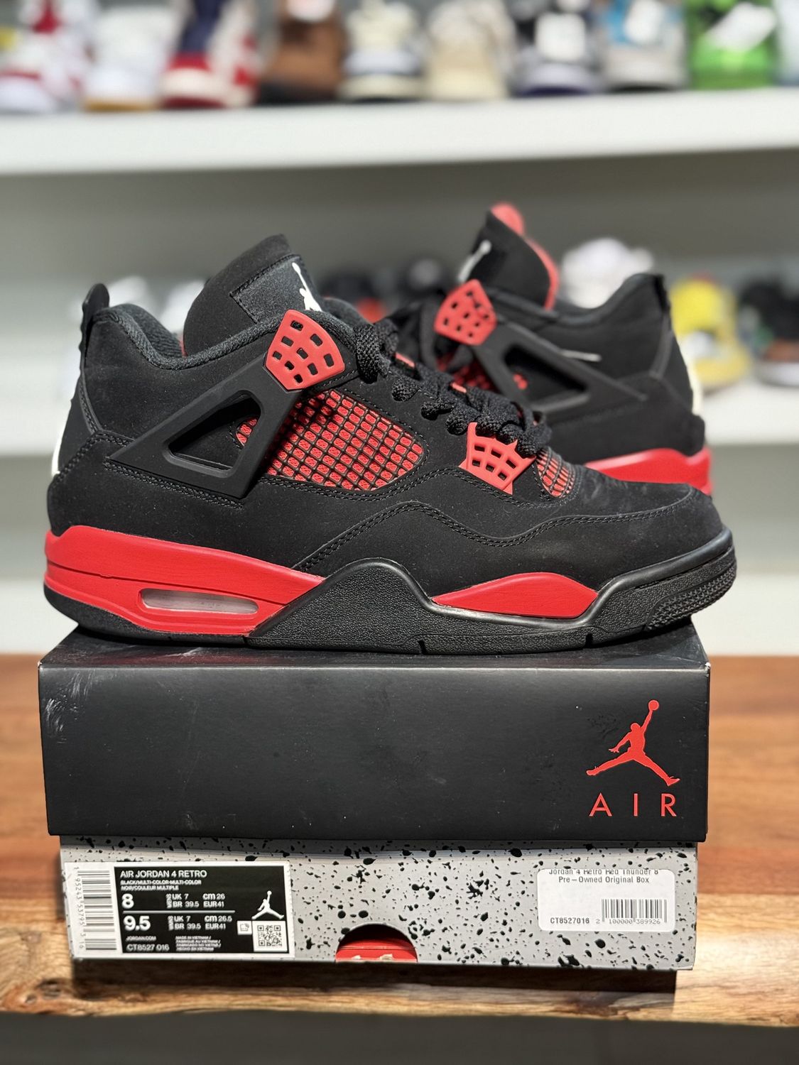 Jordan 4 Retro Red Thunder - 1 • Pre-Owned, Shoe Size: US M 8, Product Condition: Pre-Owned