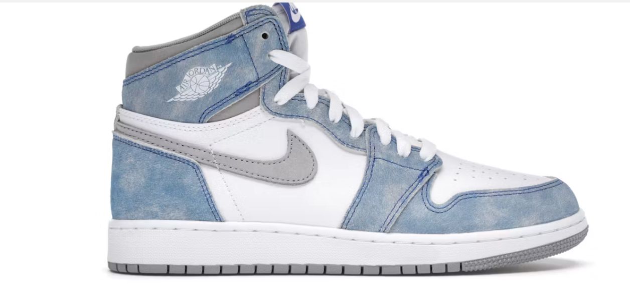 Jordan 1 Retro High Hyper Royal Smoke Grey (GS) - New