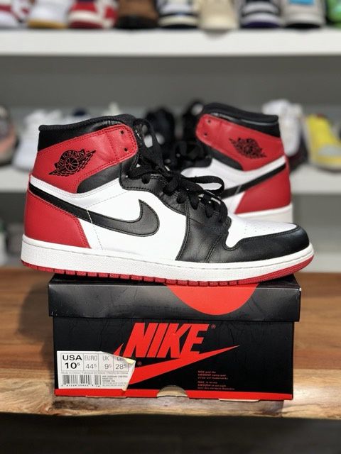 Jordan 1 Retro Black Toe (2013) - PreOwned, Shoe Size: US M 10.5, Product Condition: Pre-Owned