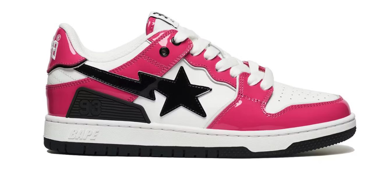 A Bathing Ape Sk8 Sta #2 Pink - New