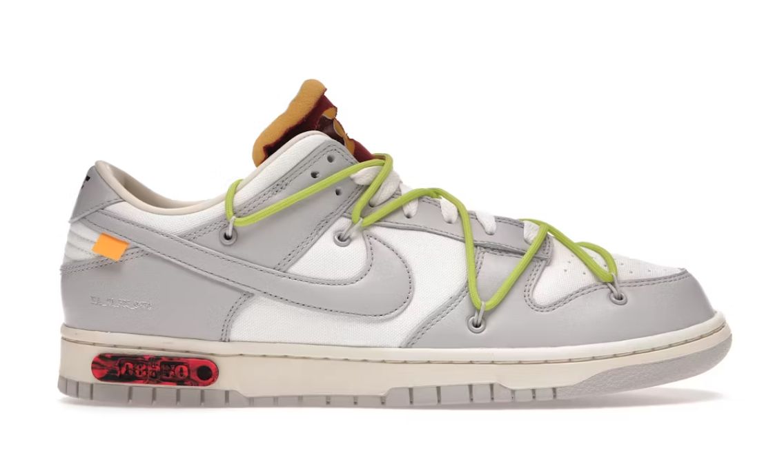 Nike Dunk Low Off-White Lot 8 - Pre Owned, Shoe Size: US M 10.5, Product Condition: Pre-Owned