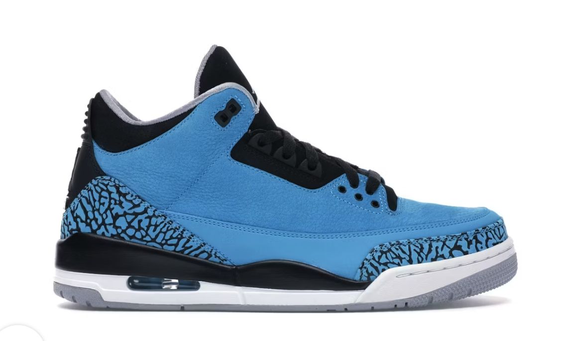 Jordan 3 Retro Powder Blue - Pre Owned, Shoe Size: US M 13, Product Condition: Pre-Owned