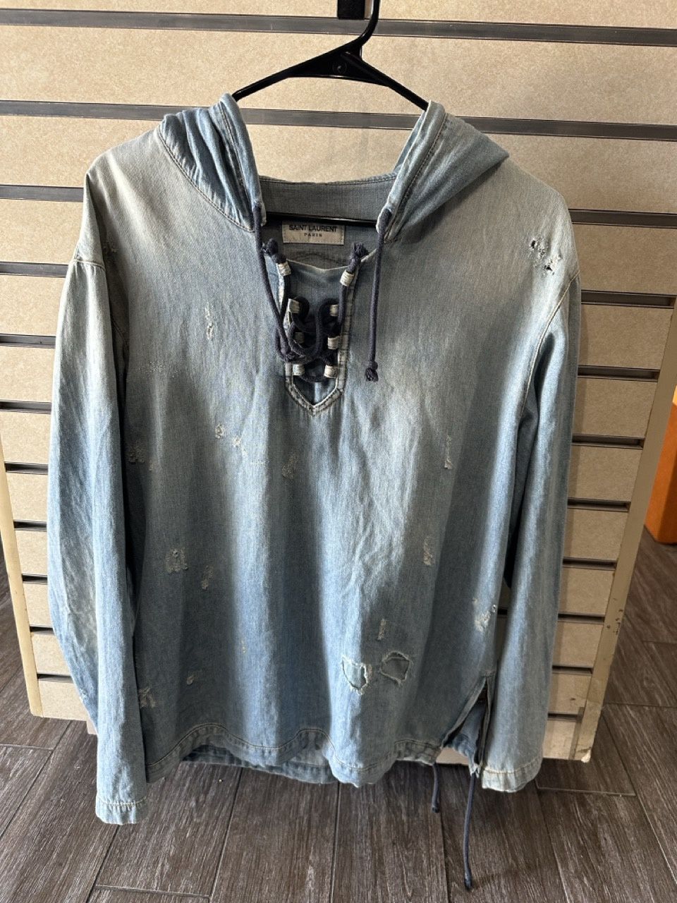 Saint Laurent Jean Hoodie Size S Pre-Owned