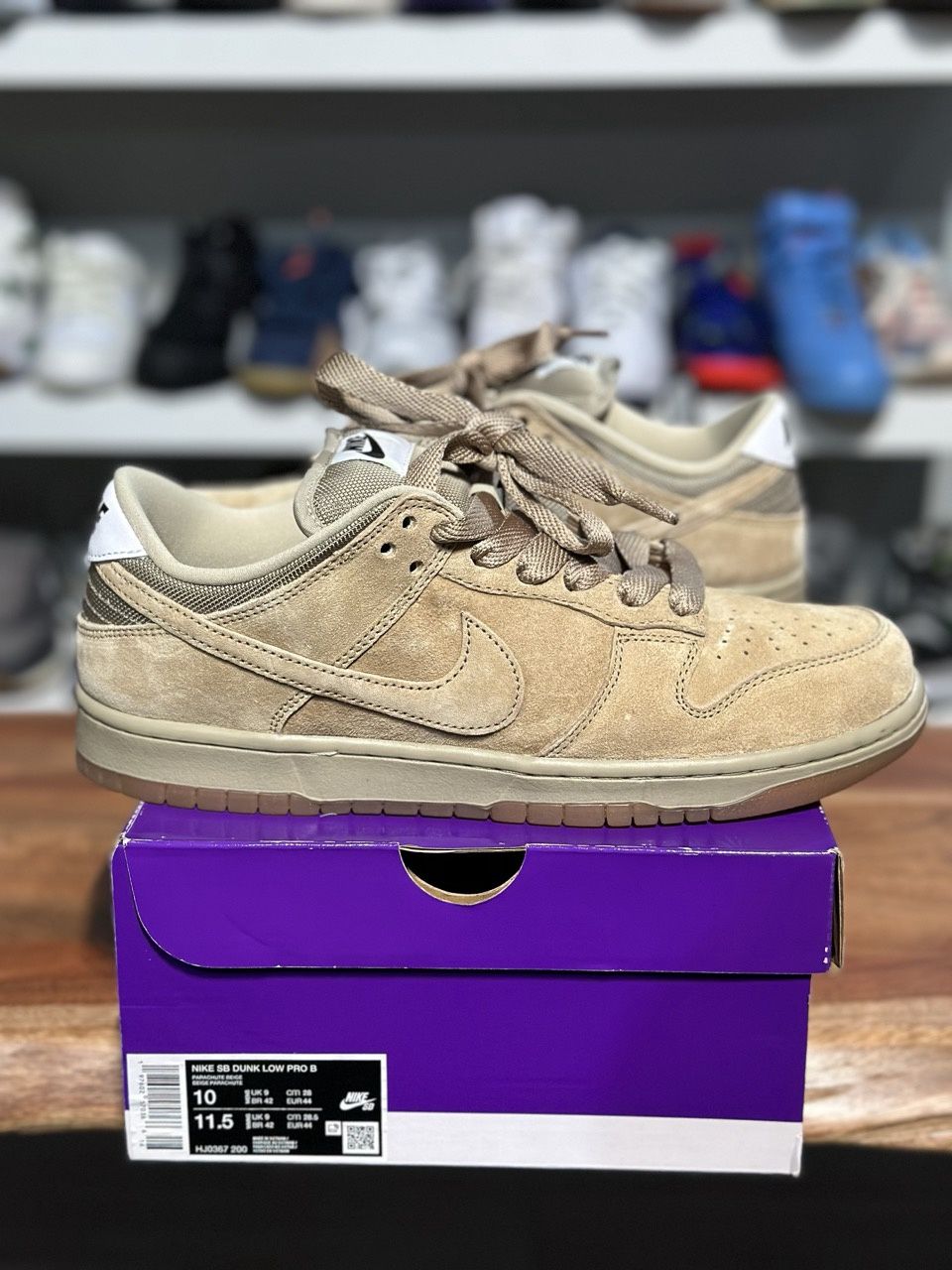 Nike SB Dunk Low Pro B Parachute Beige - PreOwned, Shoe Size: US M 10, Product Condition: Pre-Owned