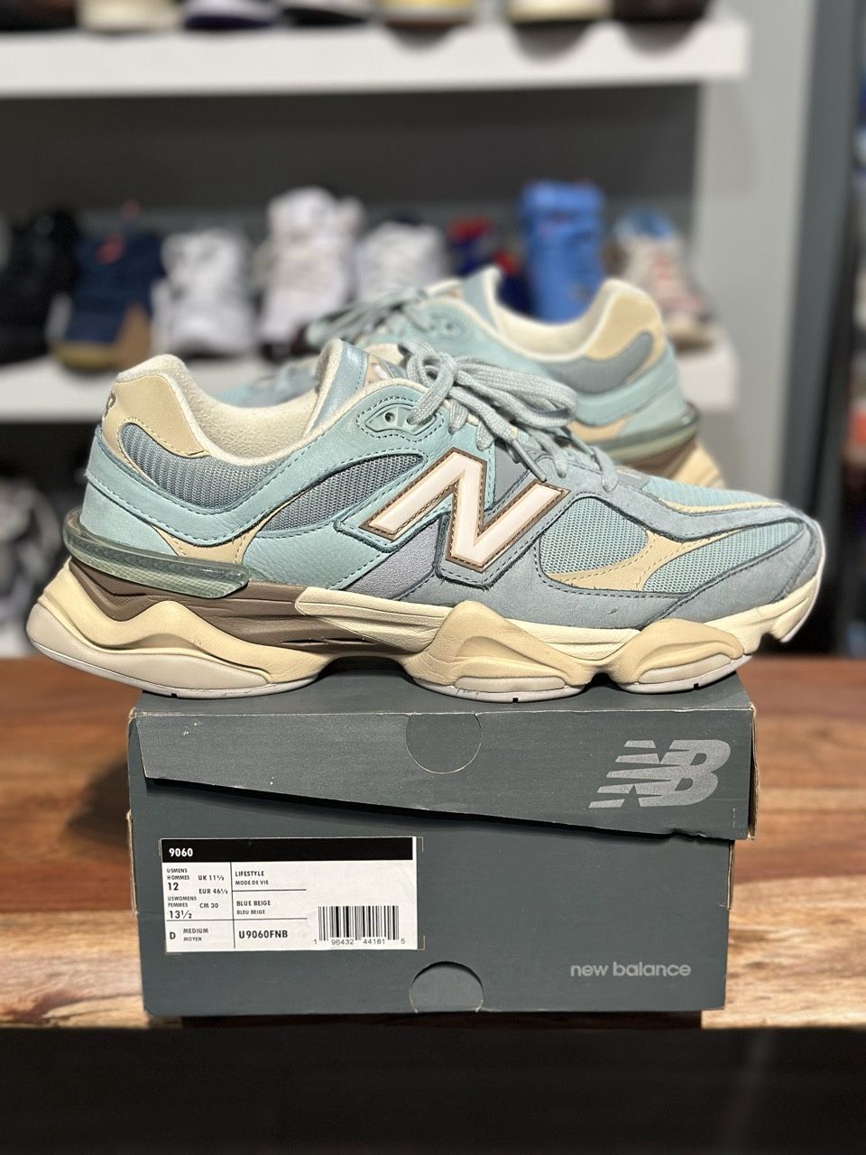 New Balance 9060 Blue Haze - PreOwned, Shoe Size: US M 12, Product Condition: Pre-Owned