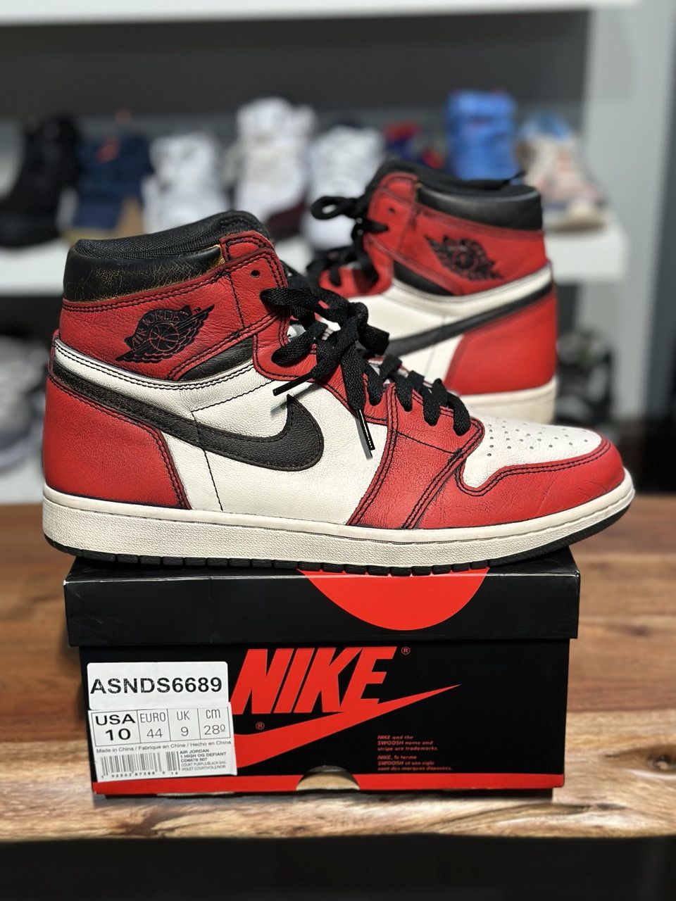 Jordan 1 Retro High OG Defiant SB LA to Chicago - PreOwned, Shoe Size: US M 10, Product Condition: Pre-Owned