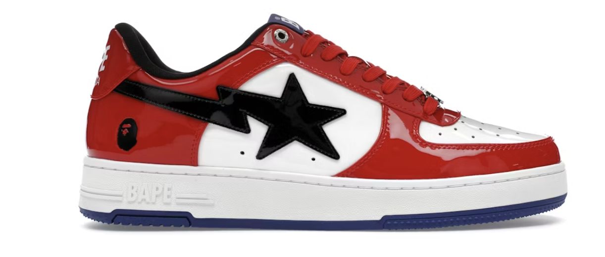 A Bathing Ape Bape Sta #1 Red - New, Shoe Size: US M 9, Product Condition: Brand New