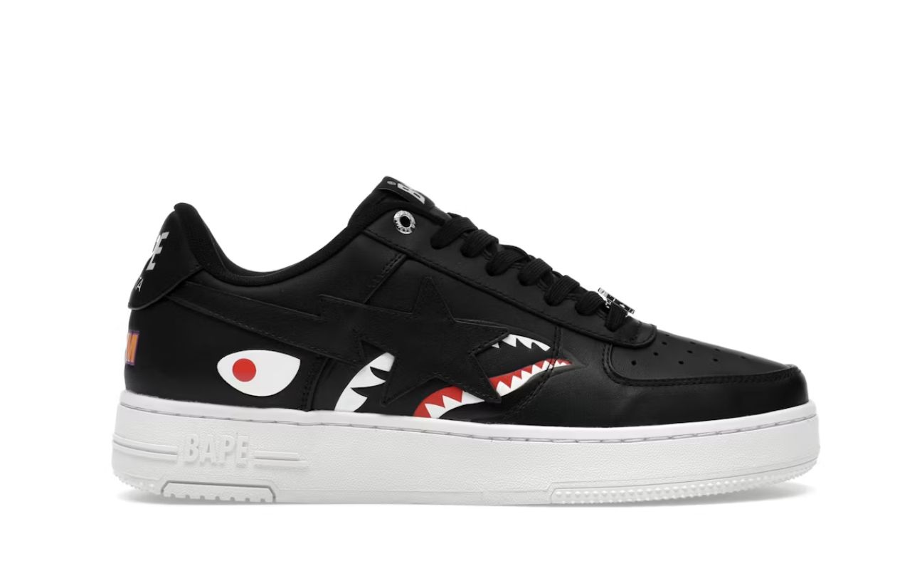 A Bathing Ape Bape Sta Low Shark Pack Black - New, Shoe Size: US M 11, Product Condition: Brand New