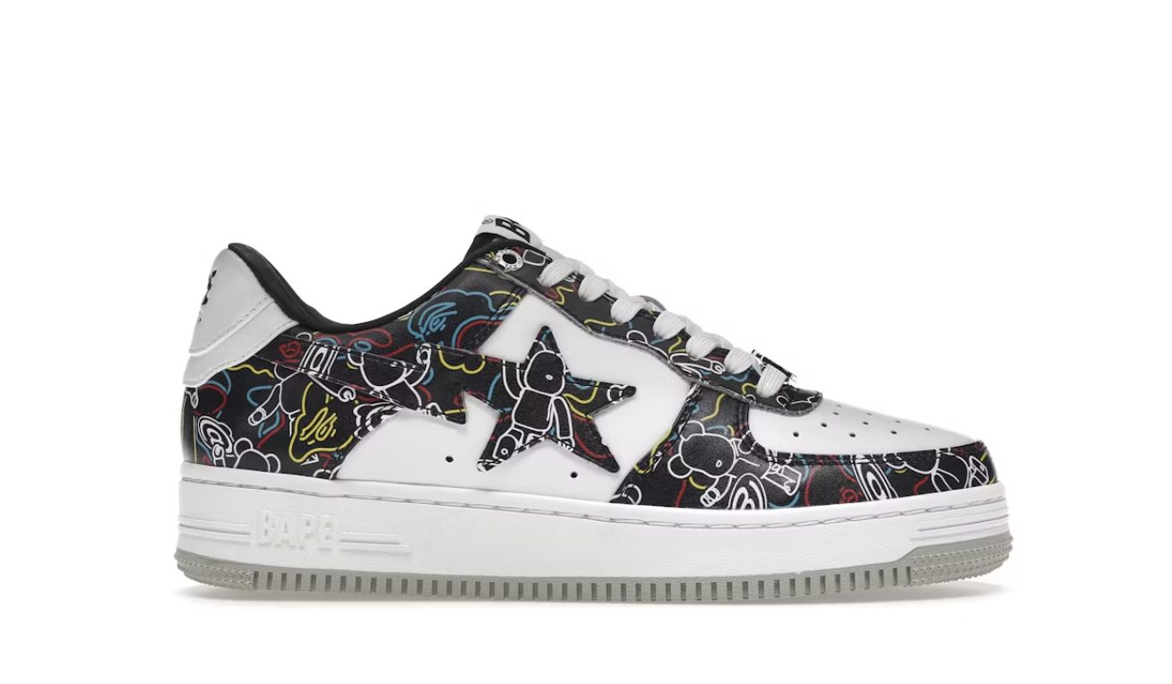 A Bathing Ape Bape Sta Medicom Toy Bearbrick Camo Black - New, Shoe Size: US M 6, Product Condition: Brand New