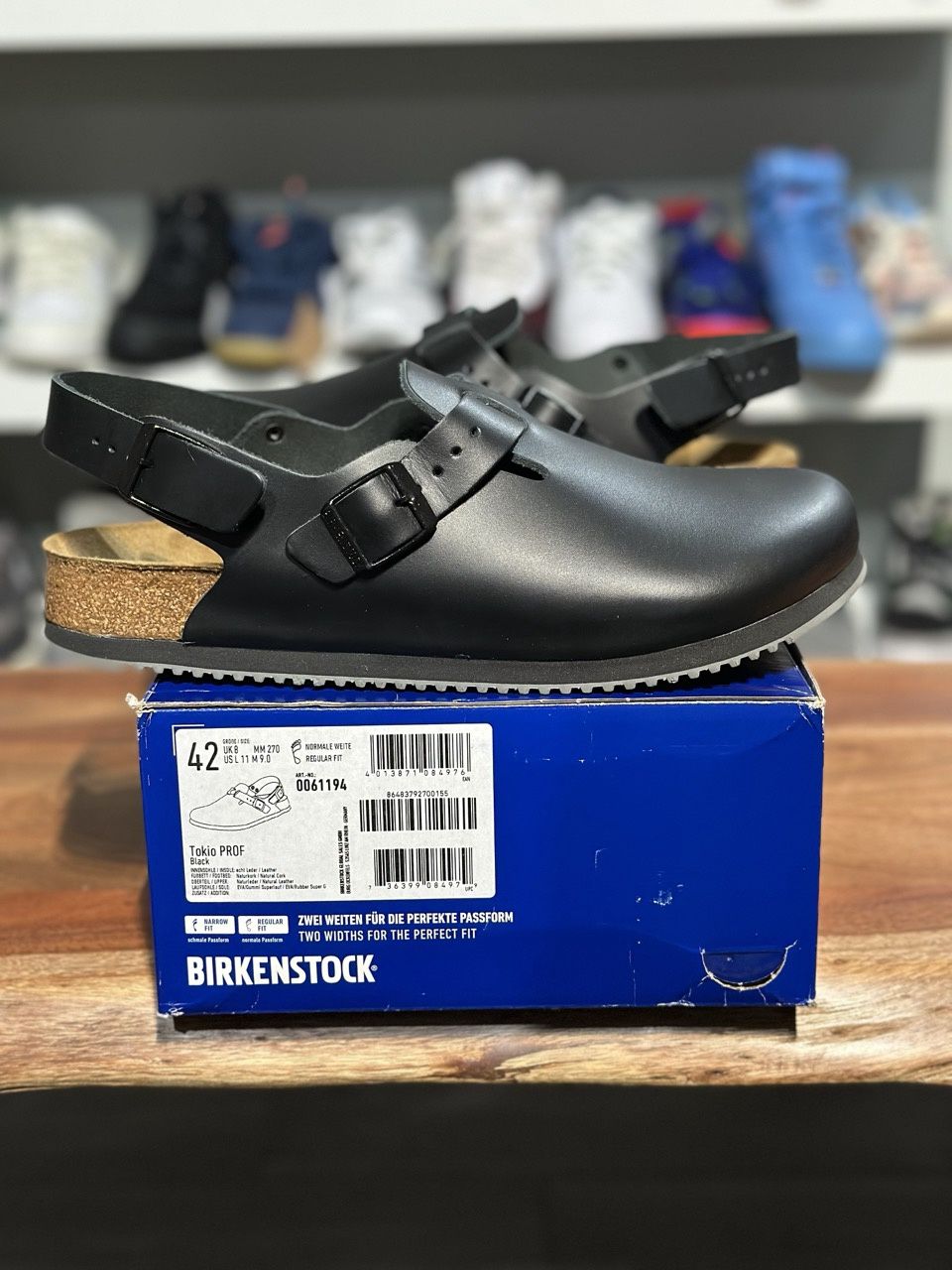 Birkenstock Tokyo Super Grip Black - PreOwned, Shoe Size: US M 9, Product Condition: Pre-Owned