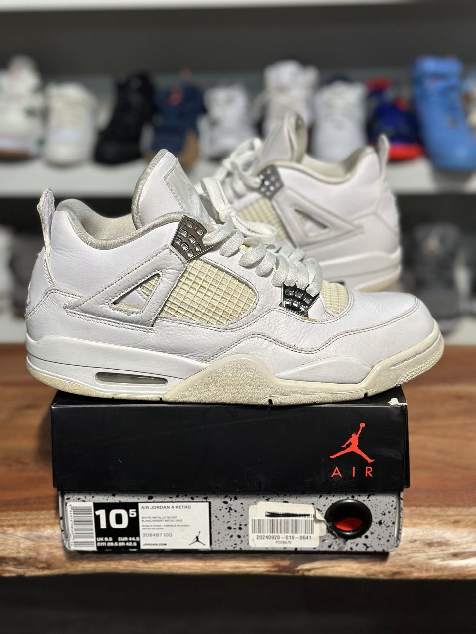 Jordan 4 Retro Pure Money (2017) - PreOwned, Shoe Size: US M 10.5, Product Condition: Pre-Owned