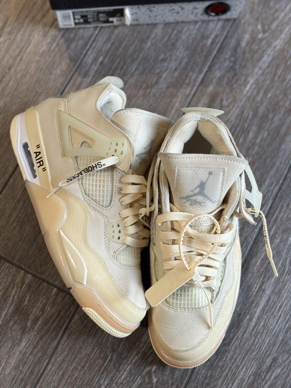 Jordan 4 Retro Off-White Sail (W) • Pre-Owned, Shoe Size: US W 10, Product Condition: Pre-Owned