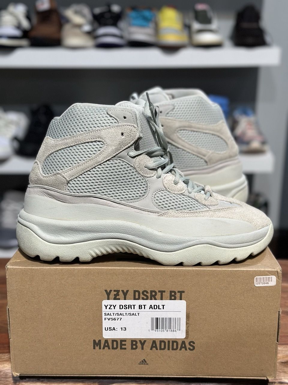 adidas Yeezy Desert Boot Salt - PreOwned, Shoe Size: US M 13, Product Condition: Pre-Owned