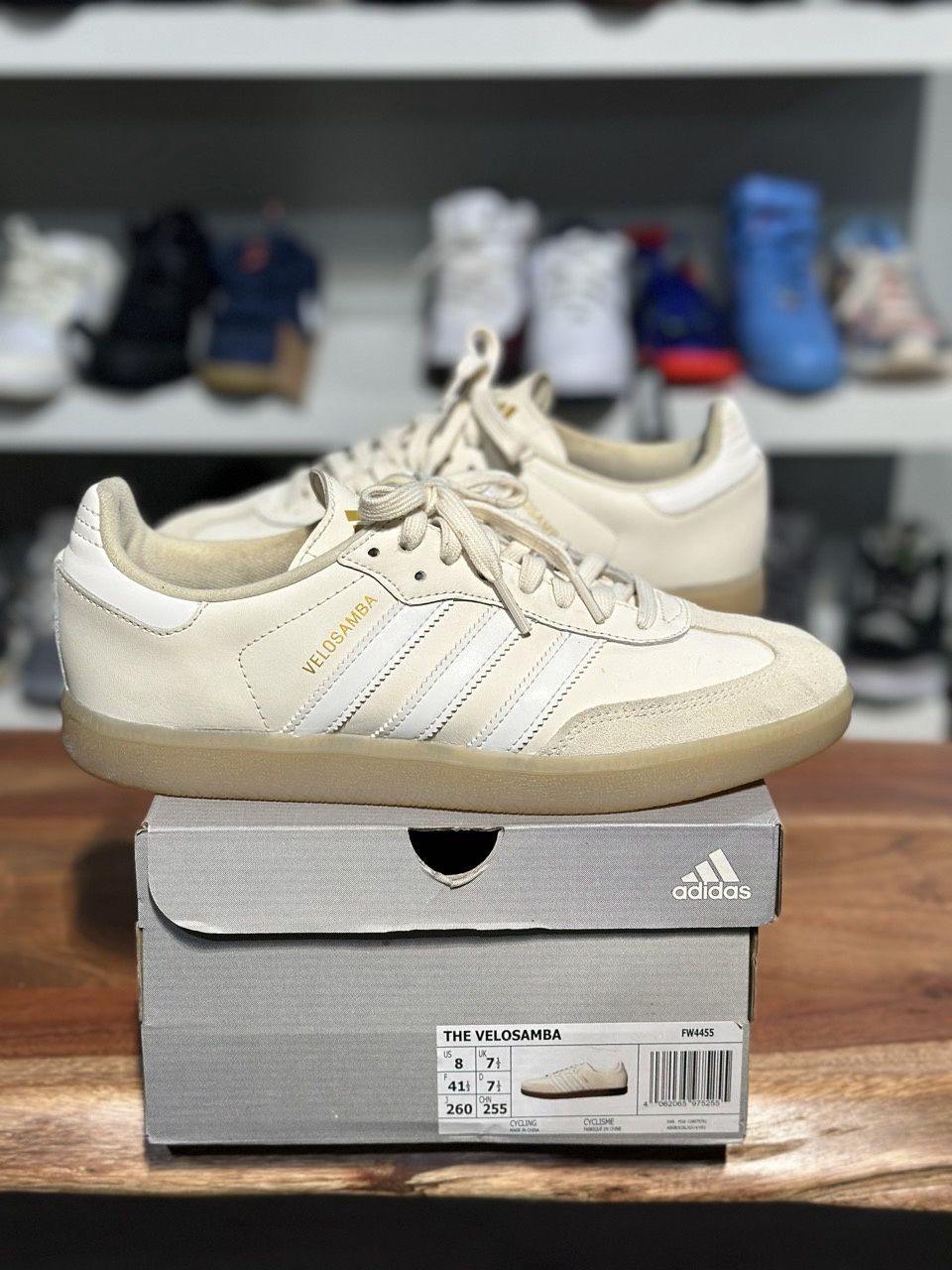 adidas Velosamba Cream White - Pre - Owned, Shoe Size: US M 8, Product Condition: Pre-Owned