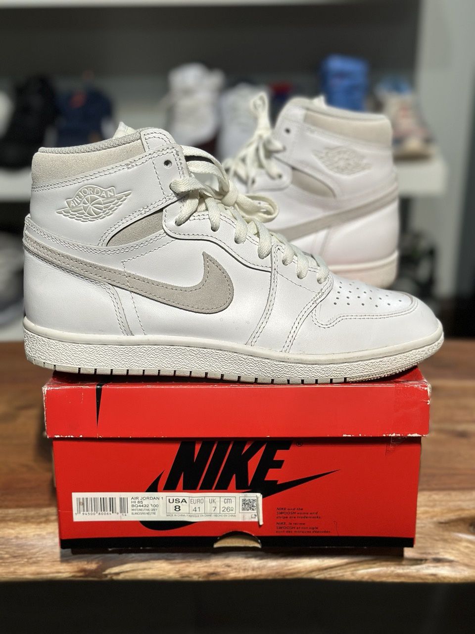 Jordan 1 Retro High &#39;85 Neutral Grey. - Pre-Owned, Shoe Size: US M 8, Product Condition: Pre-Owned