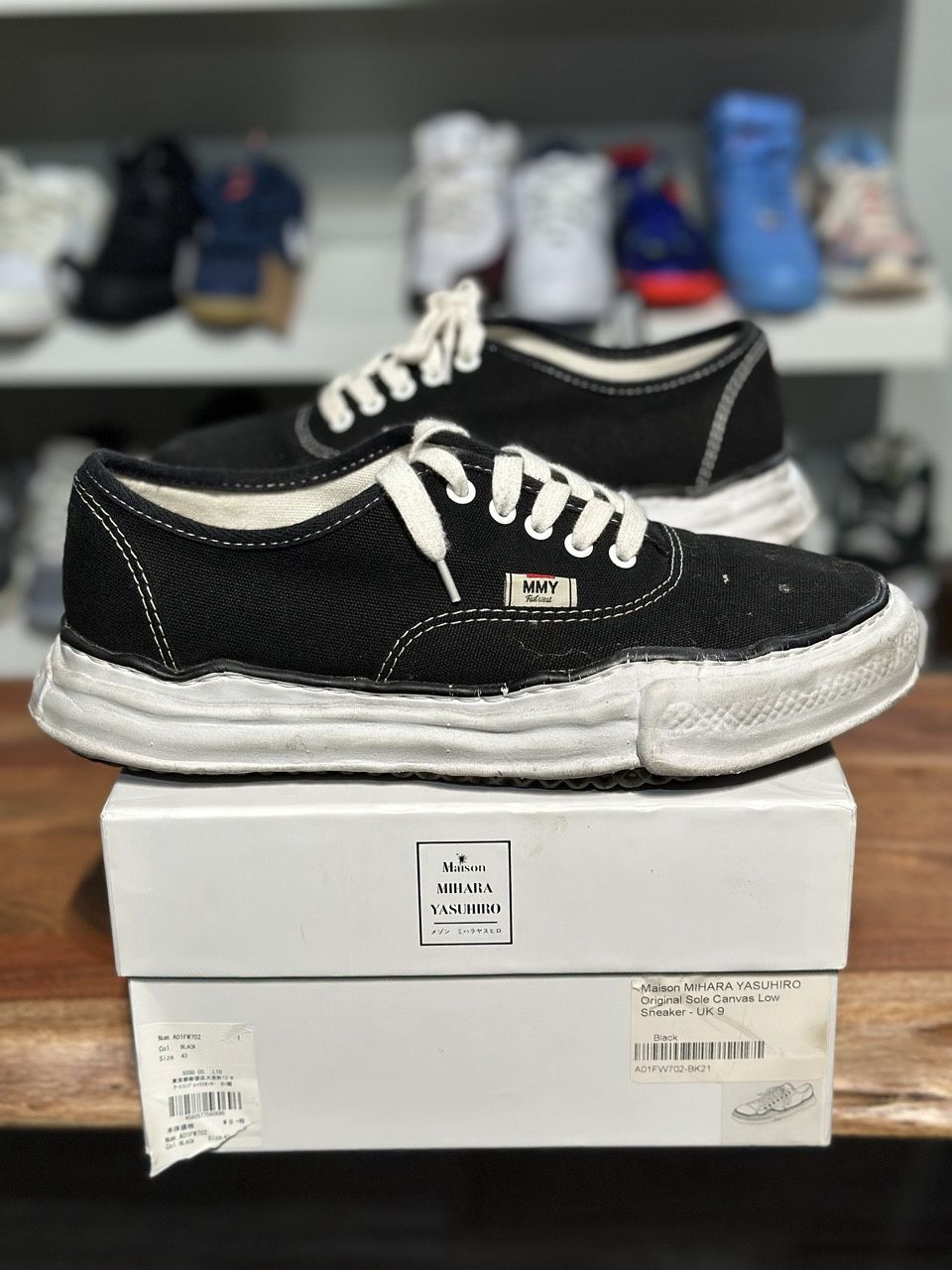 Maison Mihara Yasuhiro Baker Vintage OG Sole Canvas Low - Pre - Owned, Shoe Size: US M 10, Product Condition: Pre-Owned
