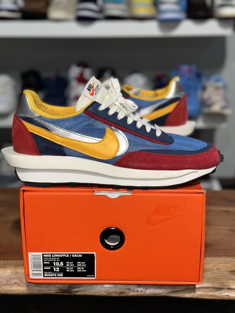 Nike LD Waffle sacai Varsity Blue - Pre - Owned, Product Condition: Pre-Owned, Shoe Size: US M 10.5