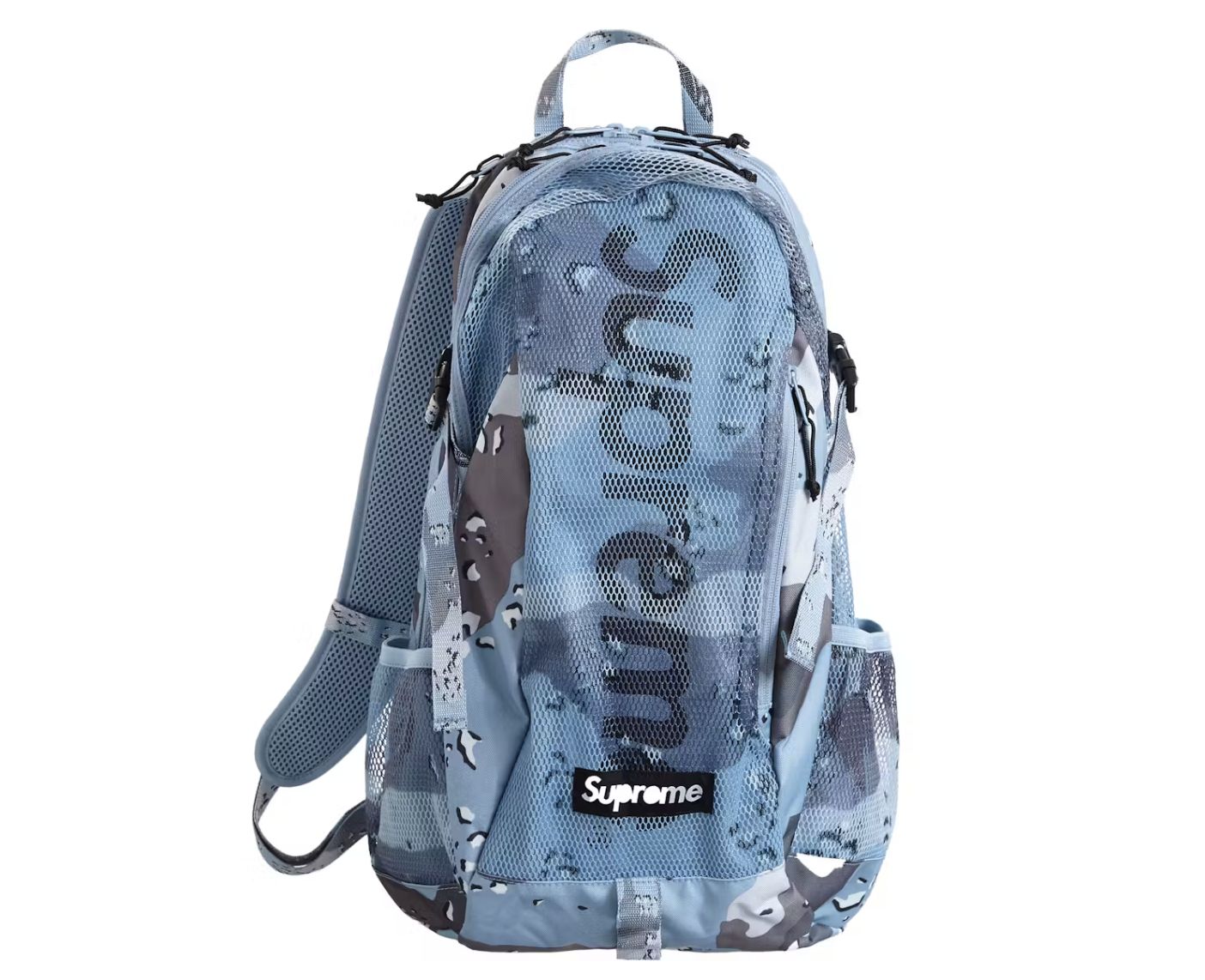 Supreme Backpack (SS20) Blue Chocolate Chip Camo - used