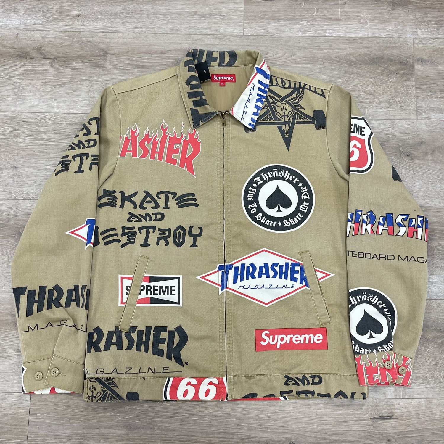 Supreme x Thrasher SS15 Work Jacket