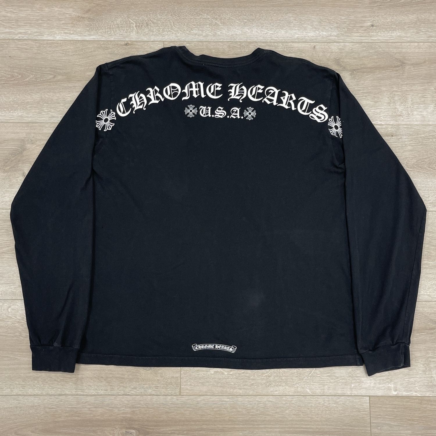 Chrome Hearts Script Letter Logo L/S T-shirt Black
