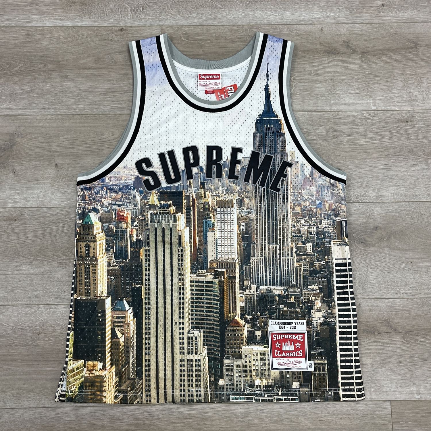 Supreme Mitchell &amp; Ness Basketball Jersey Skyline