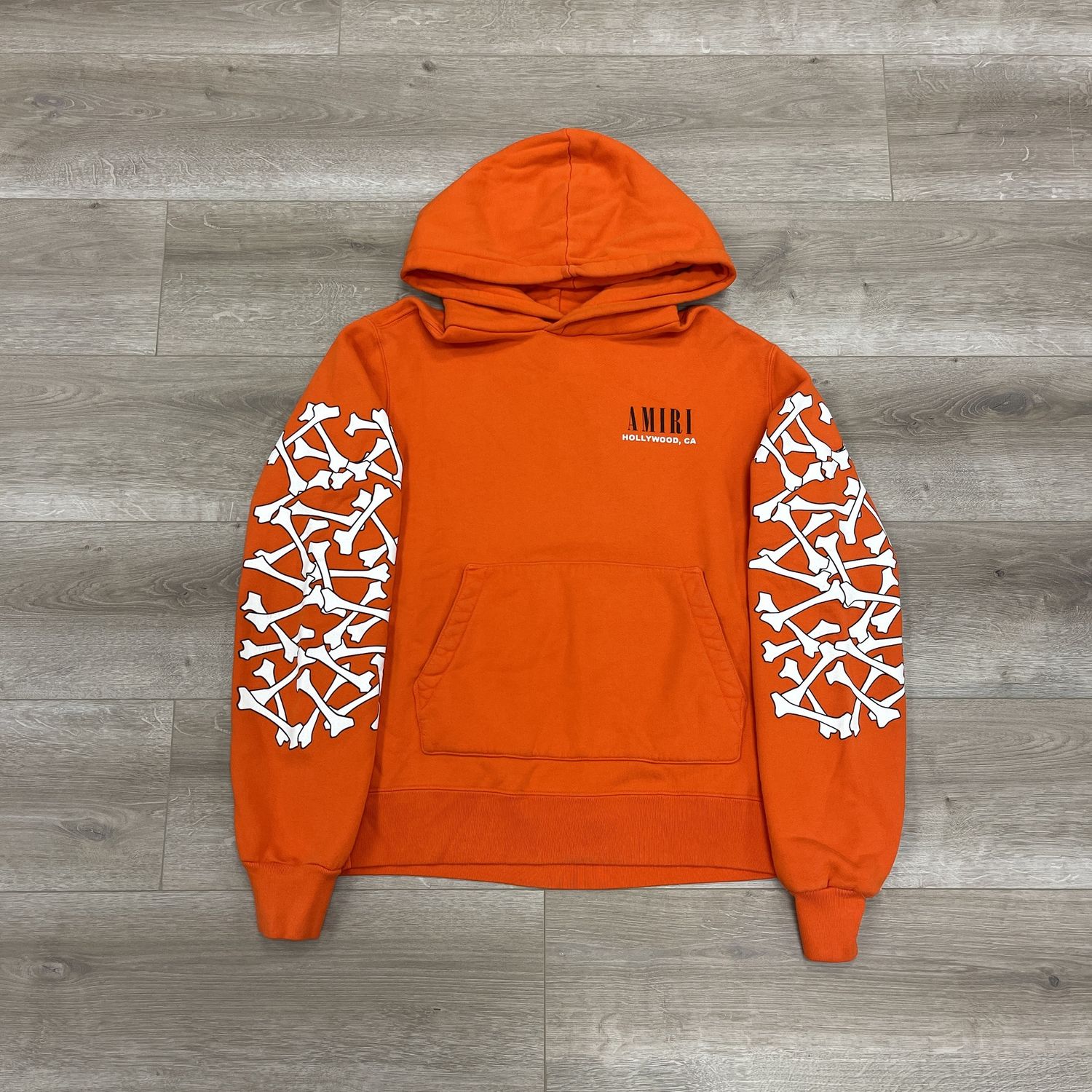 Amiri Bone Hoodie Orange size Small - Pre-Owned