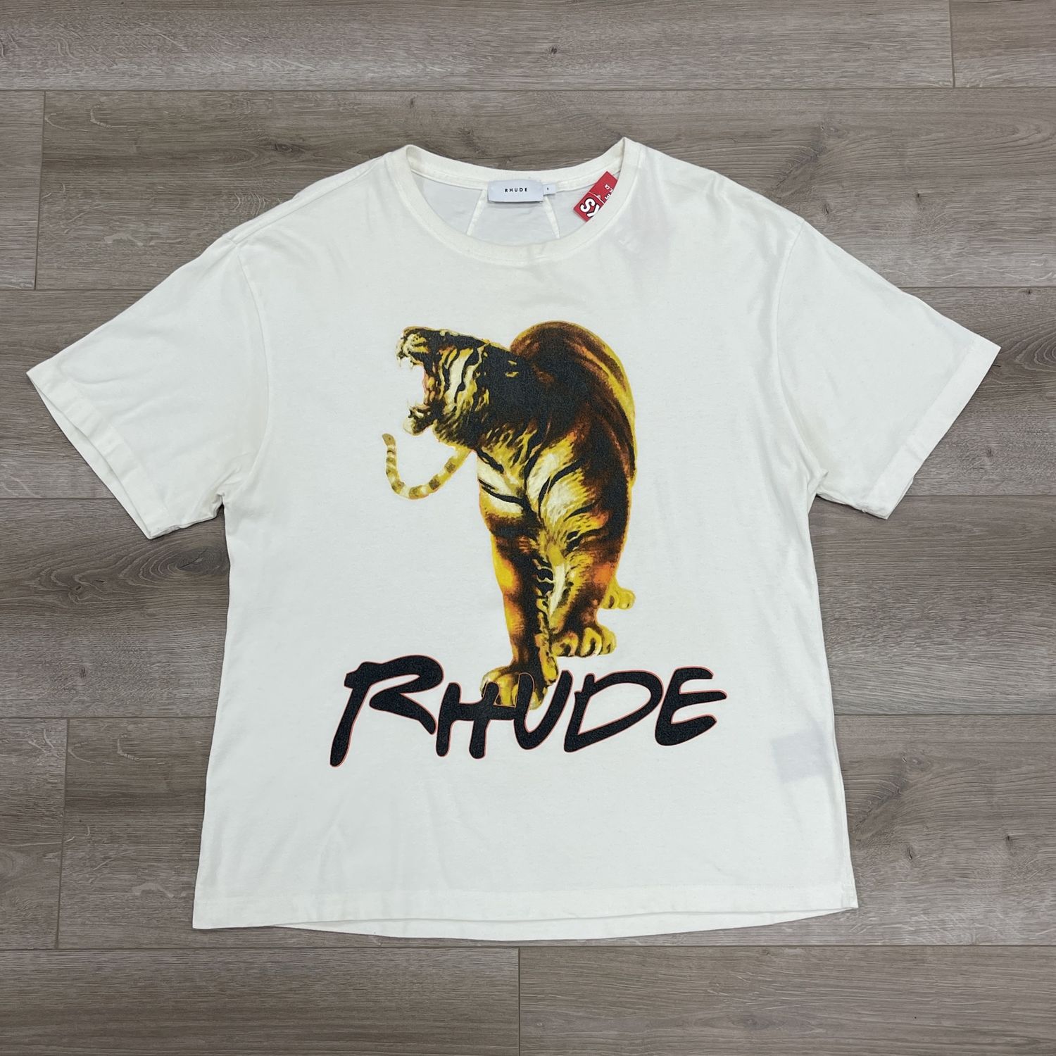 Rhude Tiger Tee &#39;Vintage White&#39;