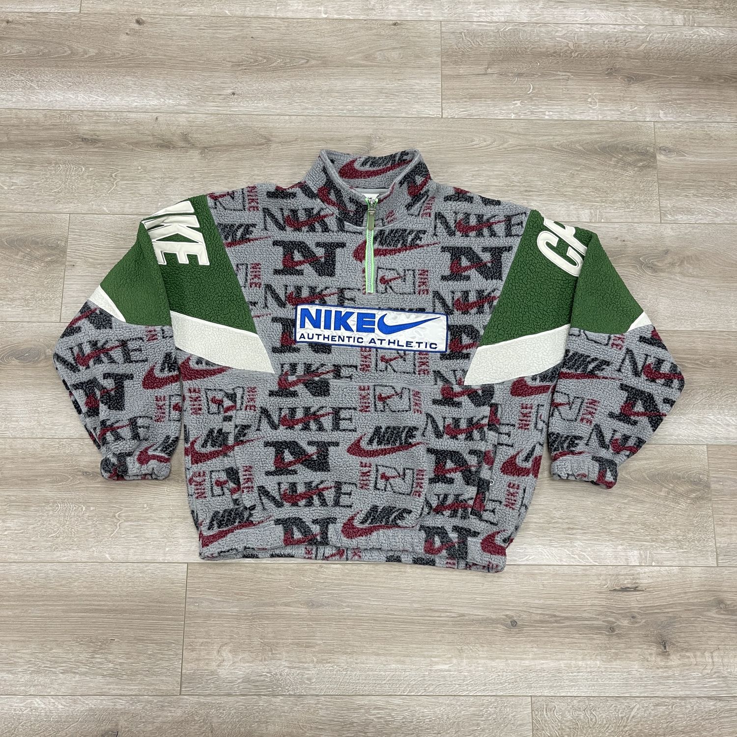 Nike x Cactus Plant Flea Market 1/4 Zip Top Jacket Grey Purple Green