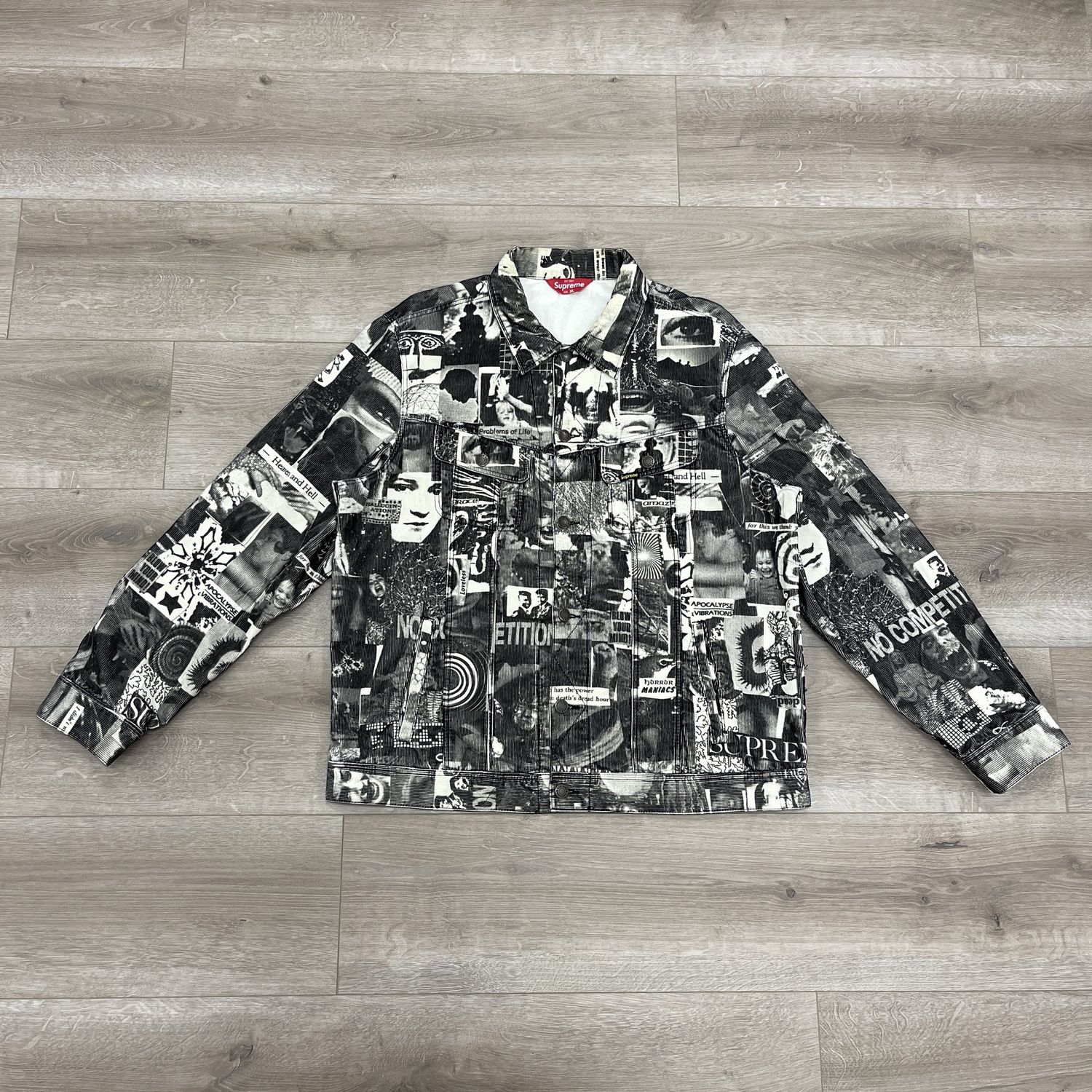 Supreme Vibrations Corduroy Trucker Jacket White
