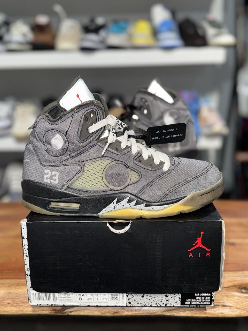 Jordan 5 Retro Off-White Muslin • Pre-Owned, Shoe Size: US M 9, Product Condition: Pre-Owned