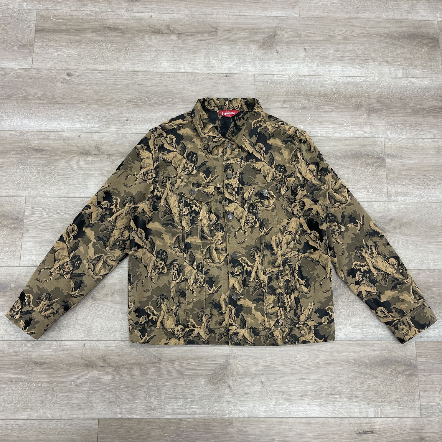 SS16 Supreme Cherub Denim Trucker Jacket