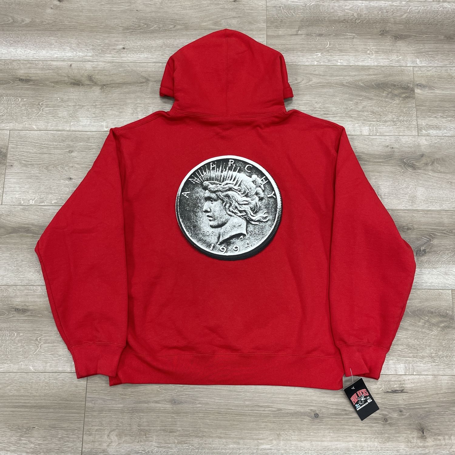 FW24 Supreme Anarchy Hooded Sweatshirt Red