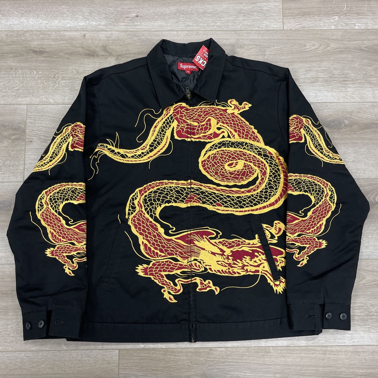 Supreme FW18 Dragon Work Jacket Black