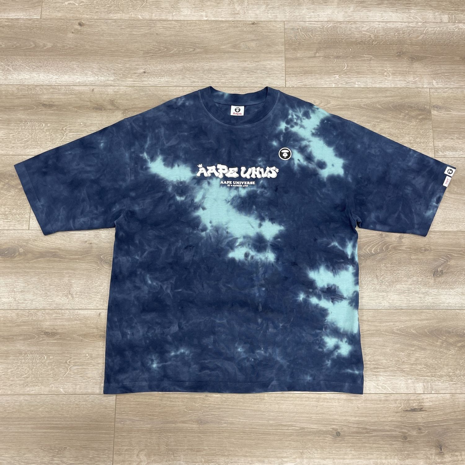AAPE BY *A BATHING APE® tie-dye print logo T-shirt