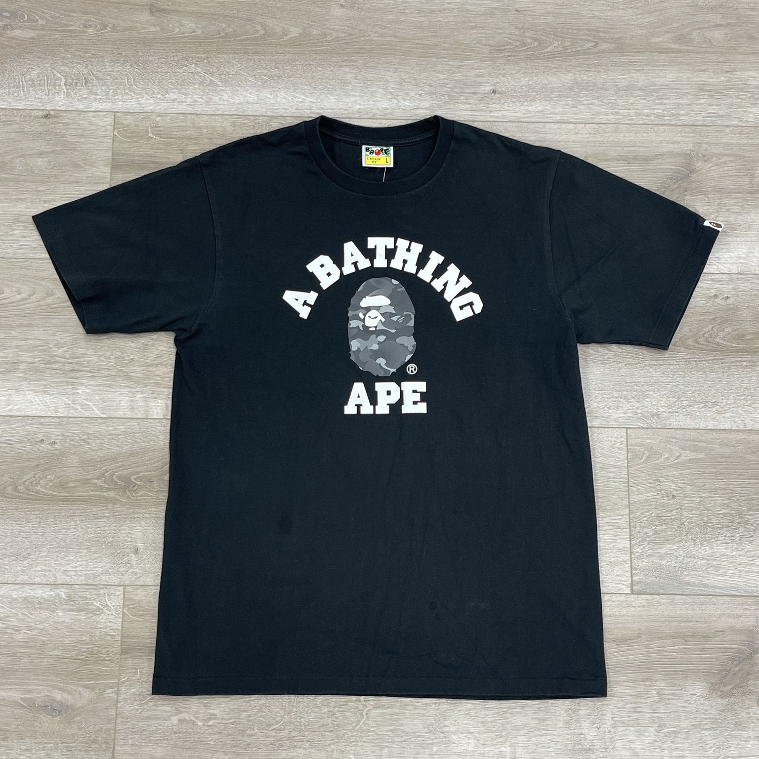BAPE College Relaxed Tee Black Camo
