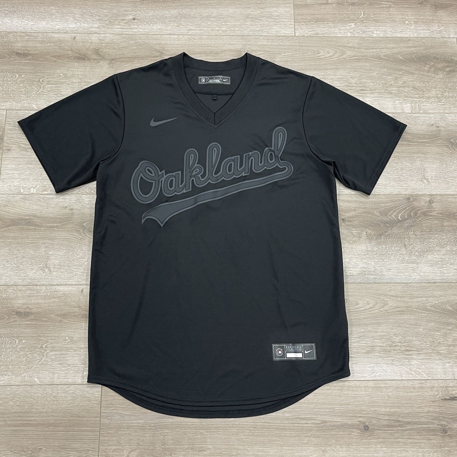 Oakland Athletics Nike Pitch Black Fashion Jersey - Black