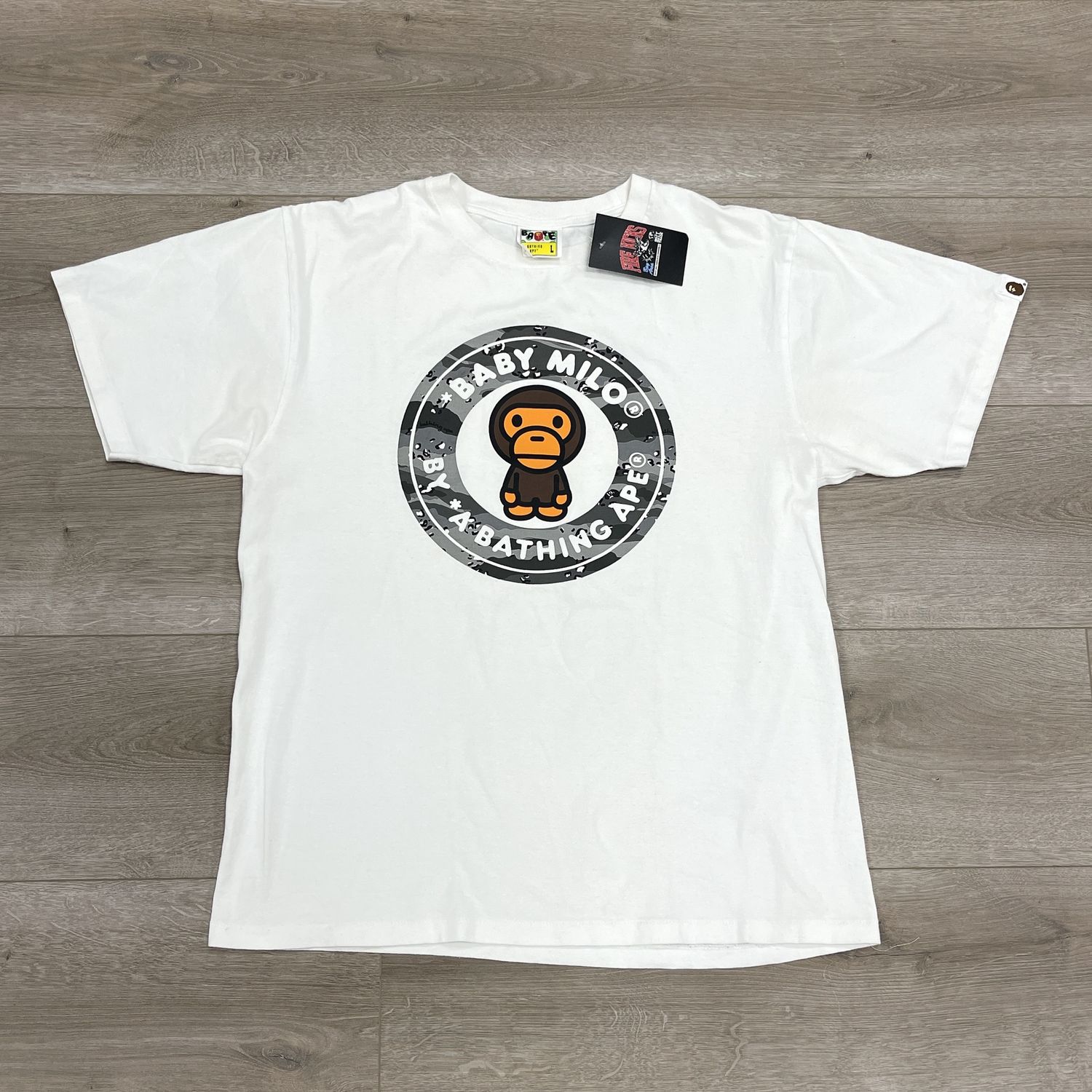 Bape Milo Busy Works Tee White Size Large