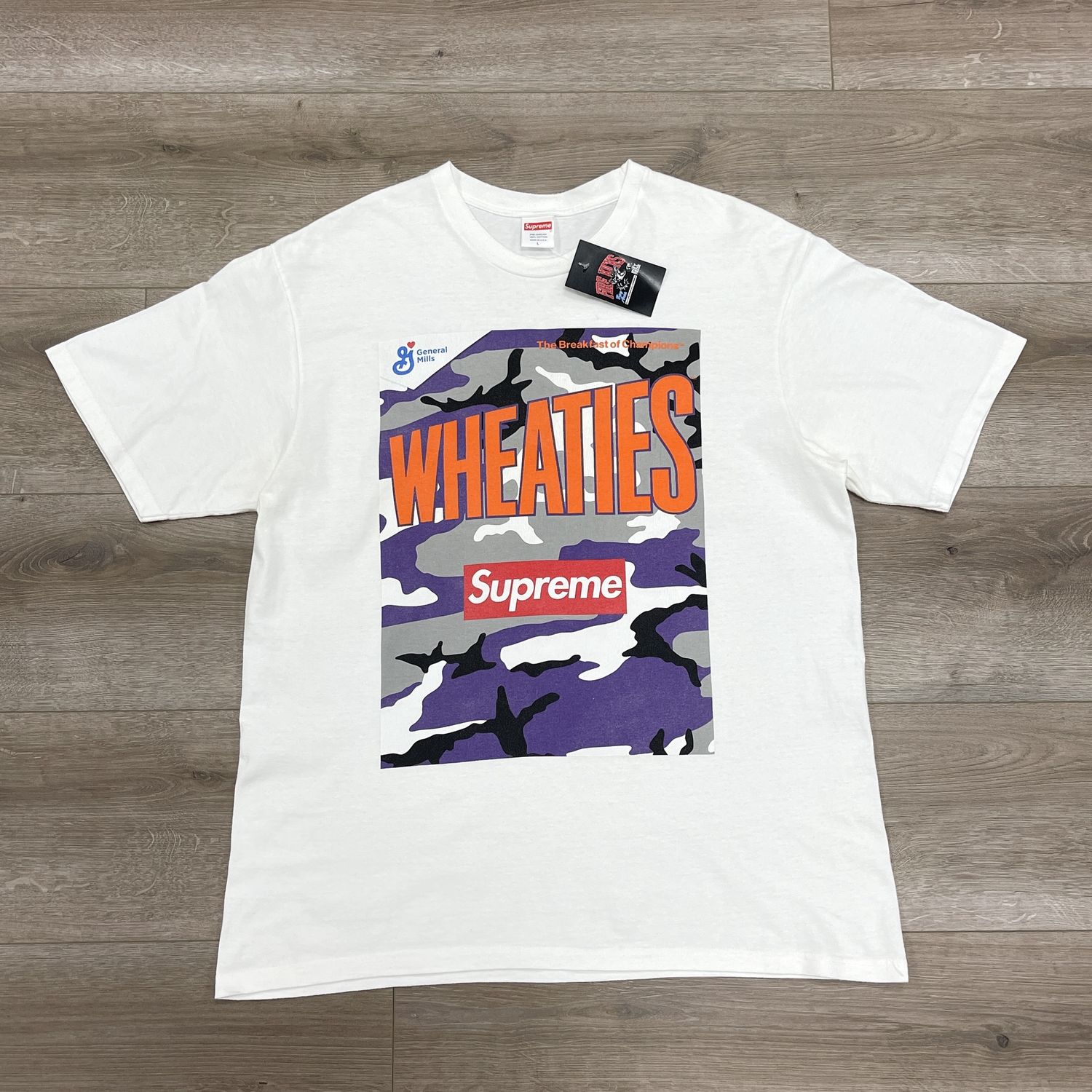 SS21 Supreme Wheaties Tee White