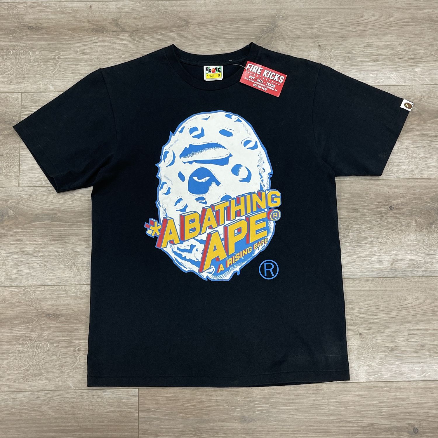 Bape Ape Head Moon Tee Black Size Medium