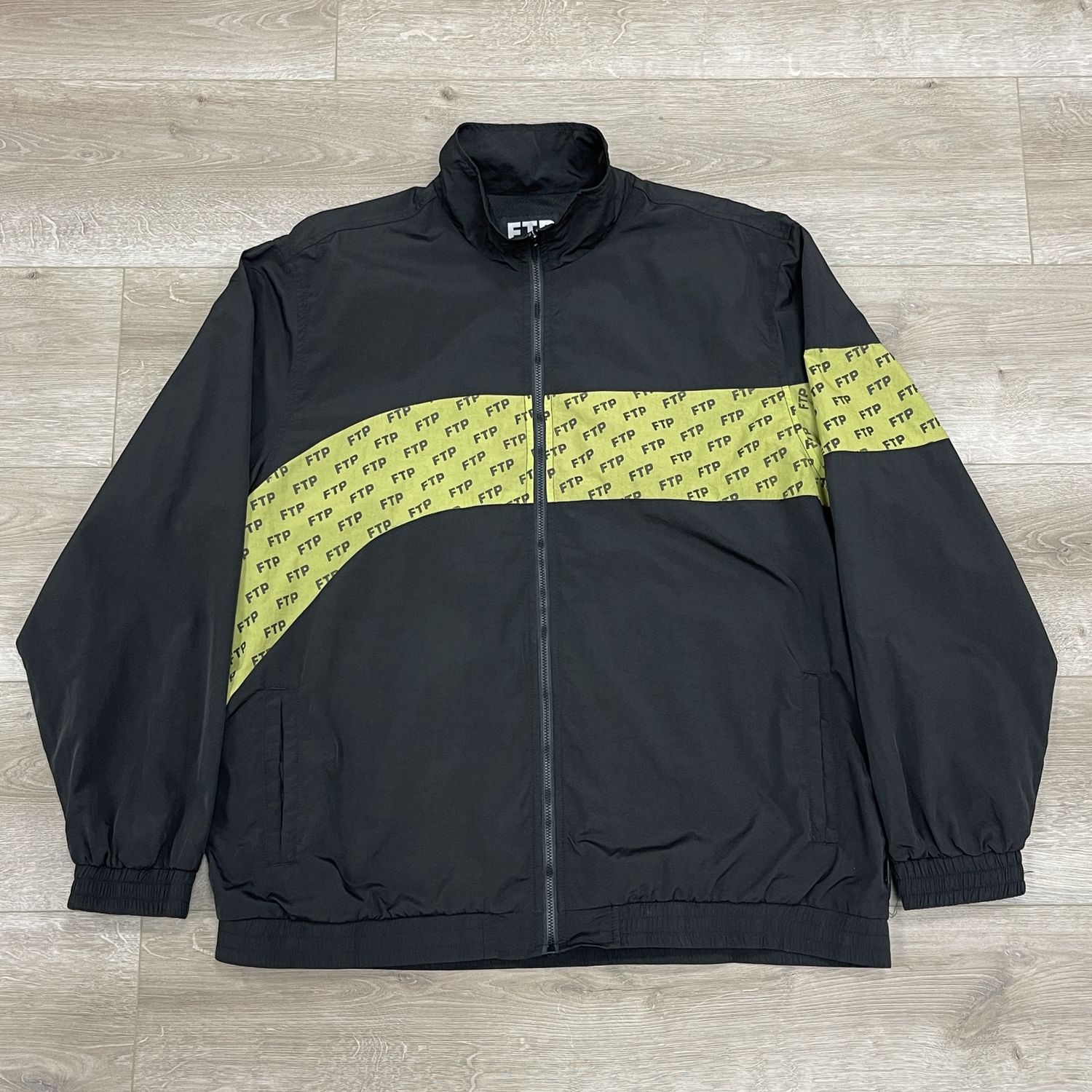 FTP Allover Panel Track Jacket Black Size XL