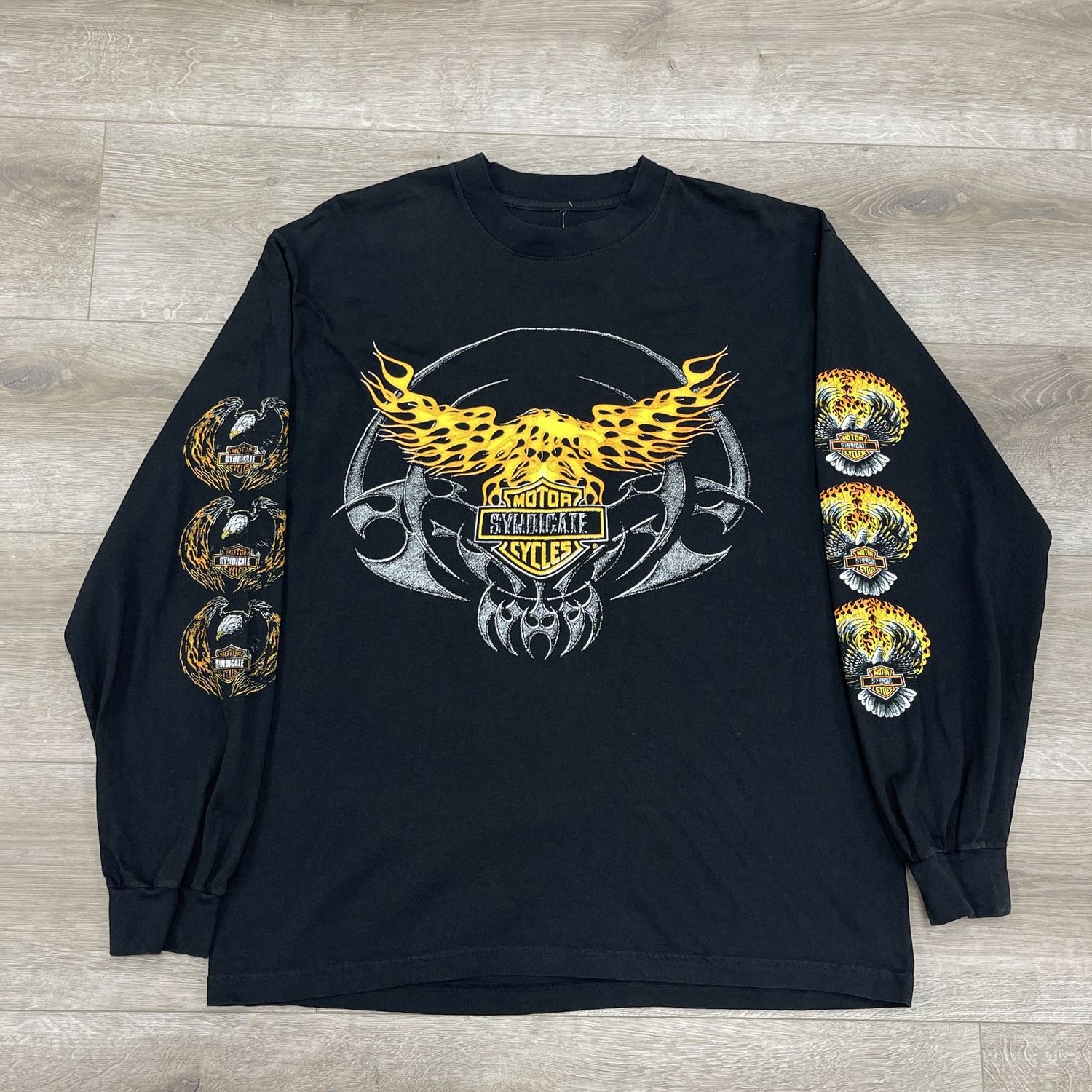 Vintage Syndicate Motorcycle Long Sleeve Black