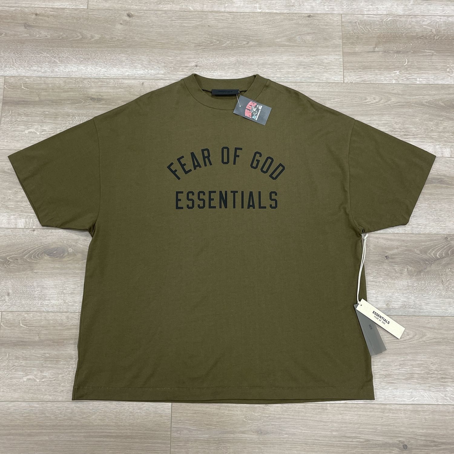 Fear of God ESSENTIALS Khaki Crewneck T-Shirt