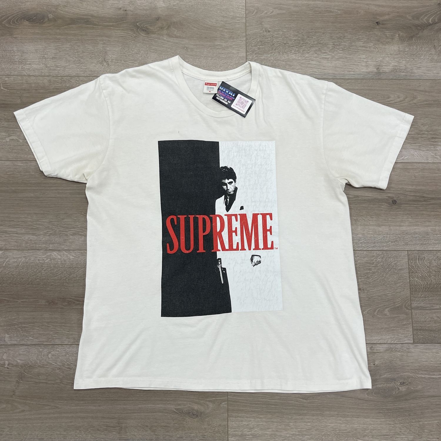 FW17 Supreme Scarface Split Tee White