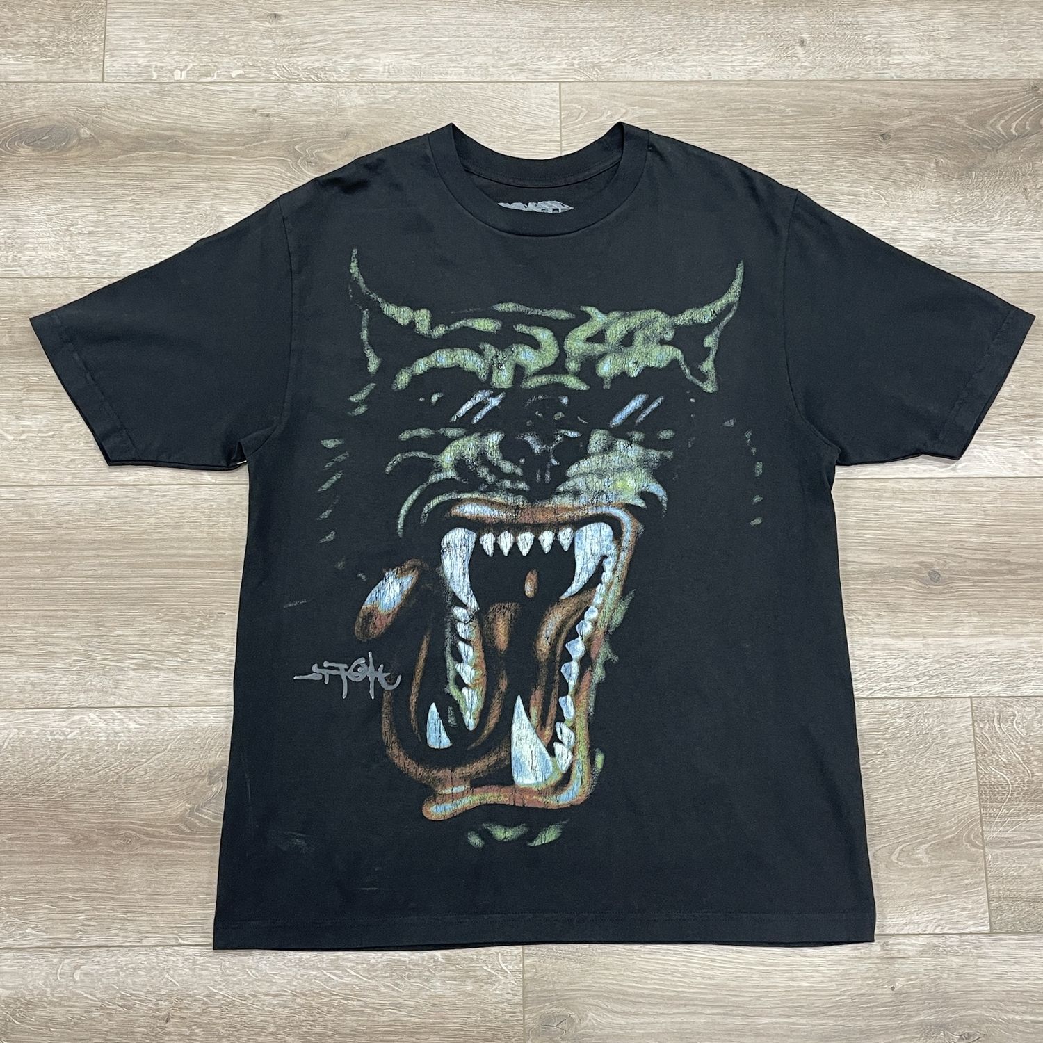 2023 TRAVIS SCOTT UTOPIA TOUR OFFICIAL MERCH T-SHIRT BLACK TIGER