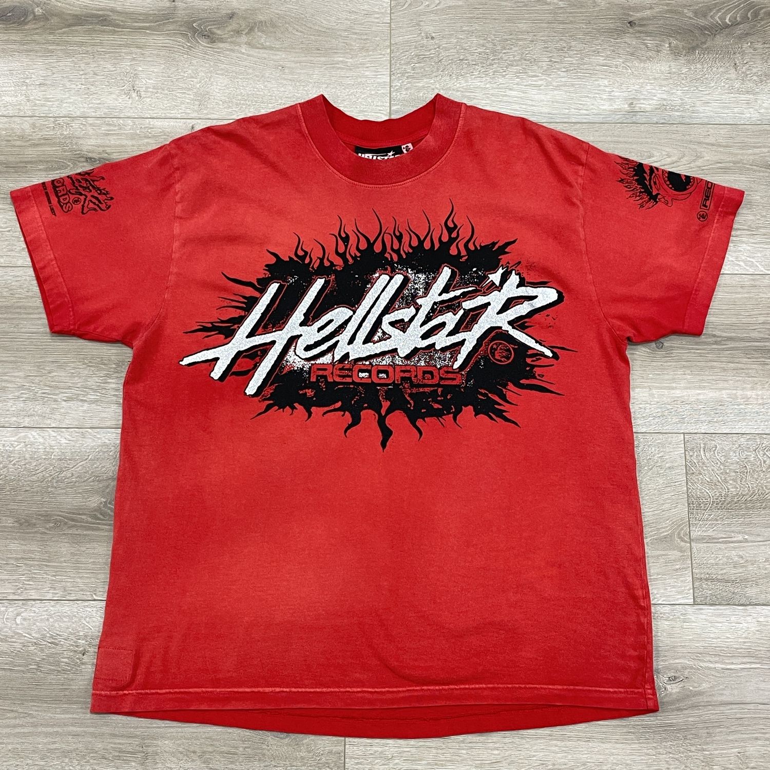 FW24 Hellstar Records T-Shirt Red