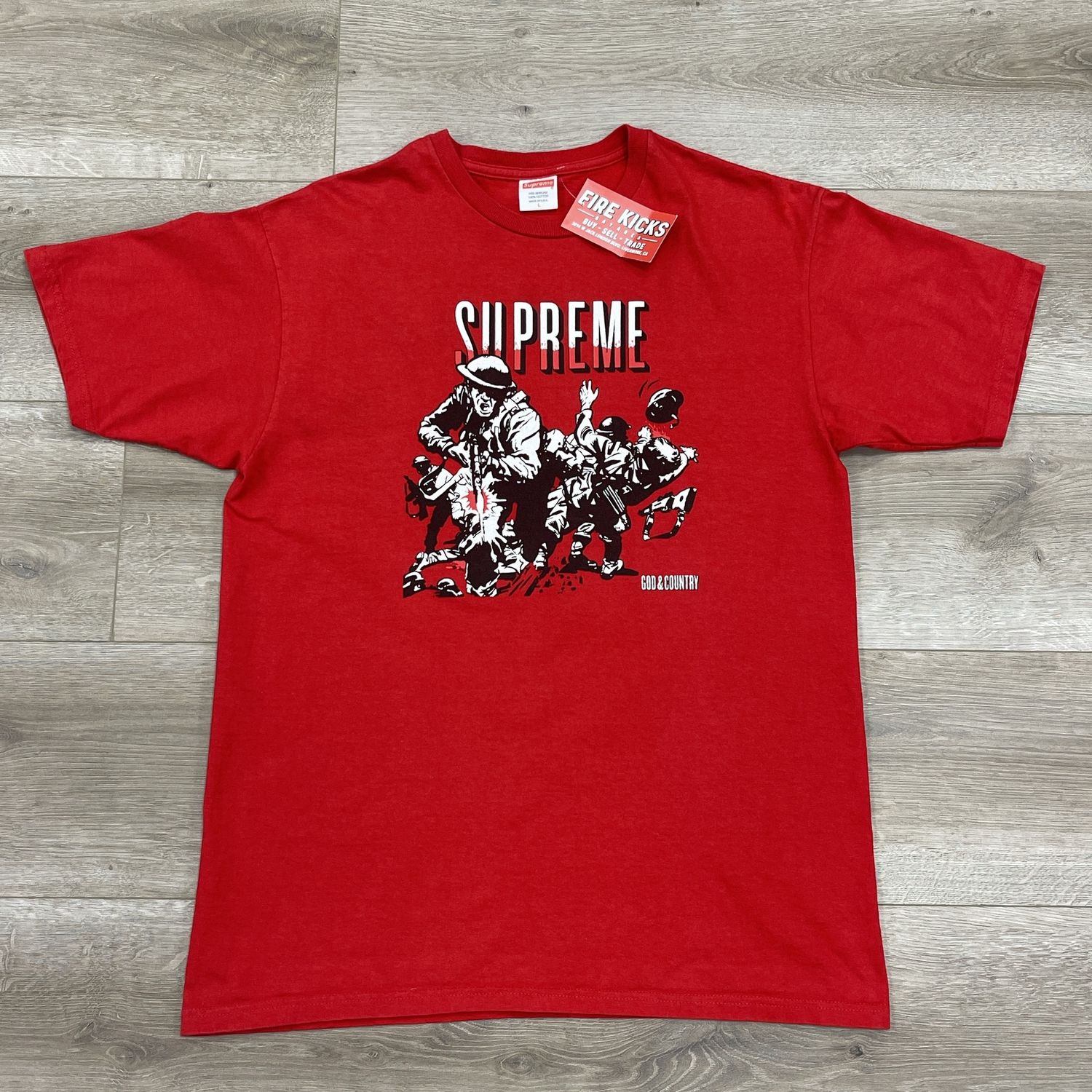 FW14 Supreme God and Country T-Shirt