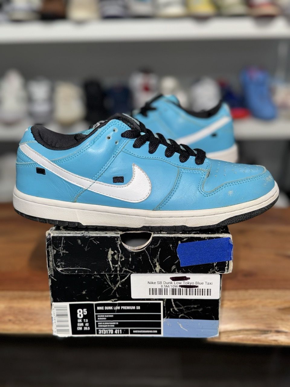 Nike SB Dunk Low Tokyo Blue Taxi - Pre-Owned, Shoe Size: US M 8.5, Product Condition: Pre-Owned